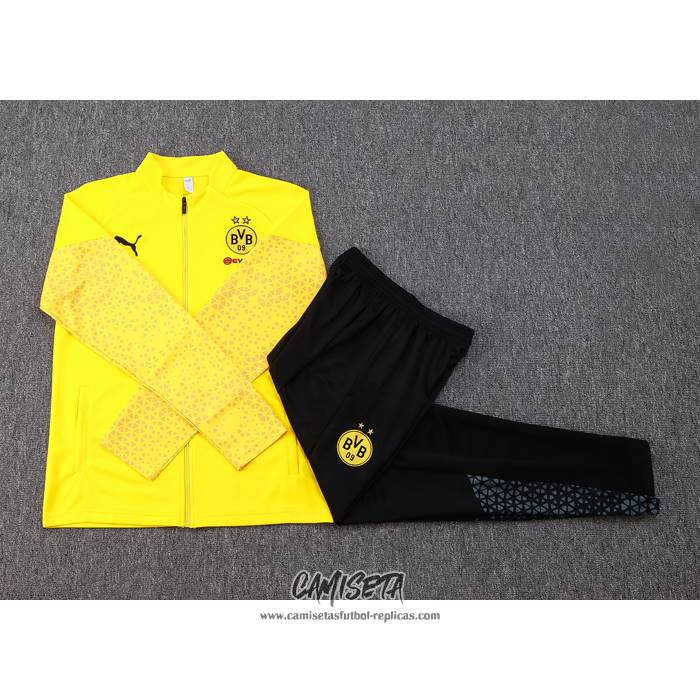 Chandal de Chaqueta del Borussia Dortmund 2023-2024 Amarillo